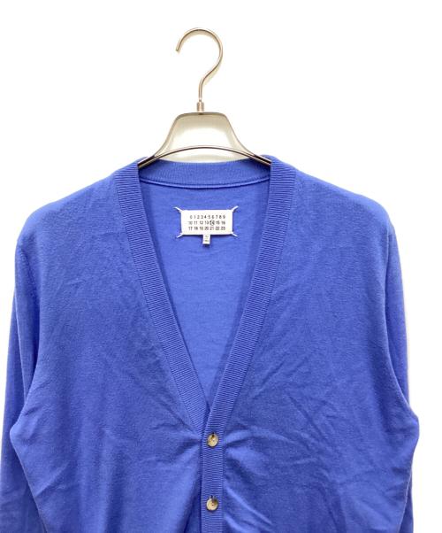 Maison Margiela（メゾンマルジェラ）Maison Margiela (メゾンマルジェラ) エルボーパッチカーディガン ブルー サイズ:Mの古着・服飾アイテム
