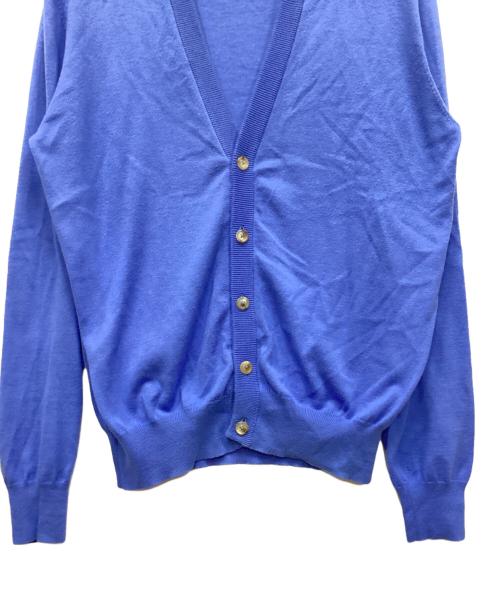 Maison Margiela（メゾンマルジェラ）Maison Margiela (メゾンマルジェラ) エルボーパッチカーディガン ブルー サイズ:Mの古着・服飾アイテム