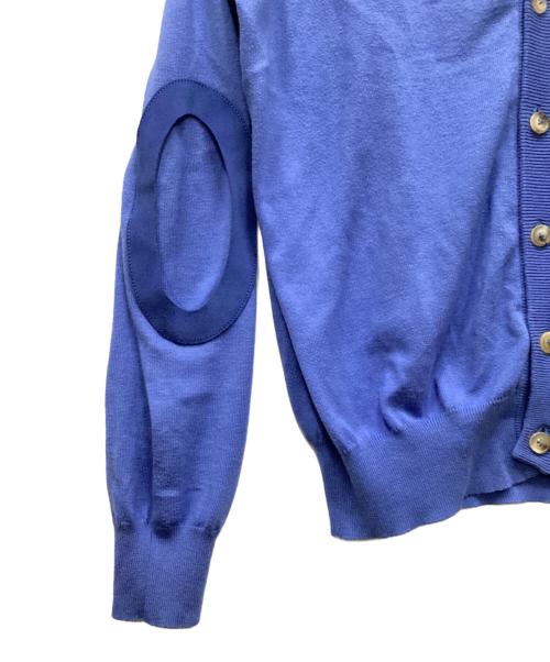 Maison Margiela（メゾンマルジェラ）Maison Margiela (メゾンマルジェラ) エルボーパッチカーディガン ブルー サイズ:Mの古着・服飾アイテム