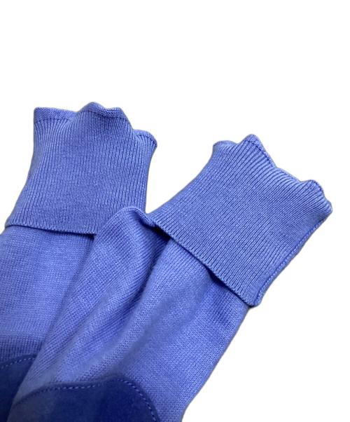 Maison Margiela（メゾンマルジェラ）Maison Margiela (メゾンマルジェラ) エルボーパッチカーディガン ブルー サイズ:Mの古着・服飾アイテム