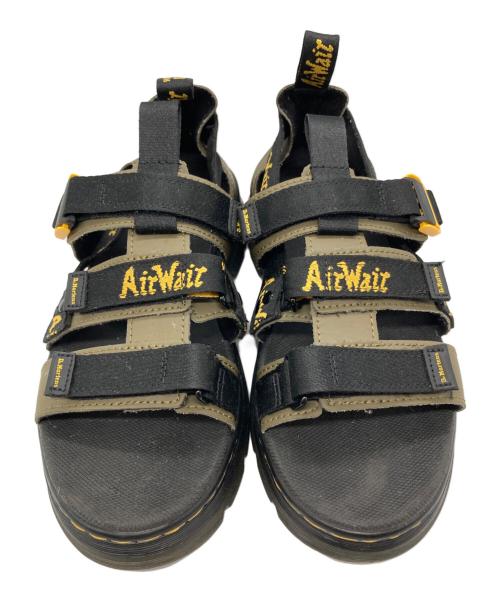 Dr.Martens（ドクターマーチン）Dr.Martens (ドクターマーチン) PEARSON Ⅱ/パーソン2サンダル ブラック×カーキ サイズ:UK7の古着・服飾アイテム