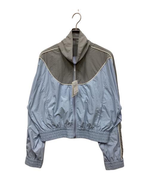 UNGRID（アングリッド）UNGRID (アングリッド) カラーブロッキングナイロンブルゾン ブルー×グレー サイズ:FREE 未使用品の古着・服飾アイテム