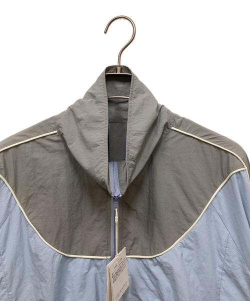 UNGRID（アングリッド）UNGRID (アングリッド) カラーブロッキングナイロンブルゾン ブルー×グレー サイズ:FREE 未使用品の古着・服飾アイテム
