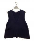 BALLSEYボールジィ）の古着「パールコンビ Vネックベスト」｜ネイビー