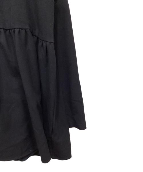 YORI（ヨリ）YORI (ヨリ) 起毛フリルブラウス ネイビー サイズ:38の古着・服飾アイテム