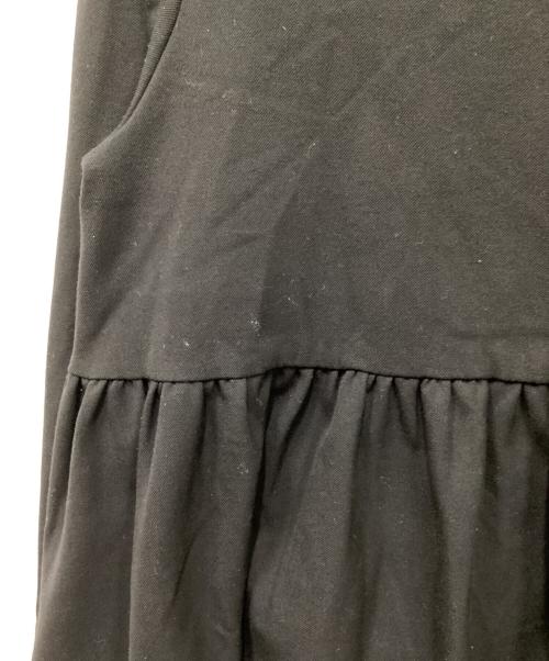 YORI（ヨリ）YORI (ヨリ) 起毛フリルブラウス ネイビー サイズ:38の古着・服飾アイテム