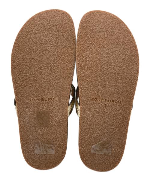 TORY BURCH（トリーバーチ）TORY BURCH (トリーバーチ) ミラークラウドサンダル シルバー サイズ:7 未使用品の古着・服飾アイテム