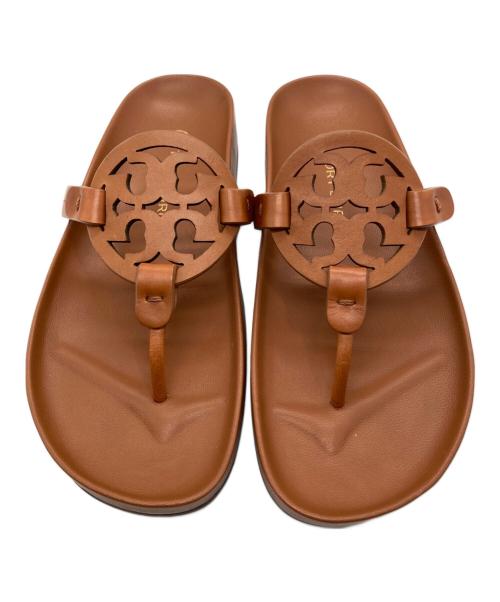 TORY BURCH（トリーバーチ）TORY BURCH (トリーバーチ) ミラークラウドサンダル ブラウン サイズ:7M 未使用品の古着・服飾アイテム