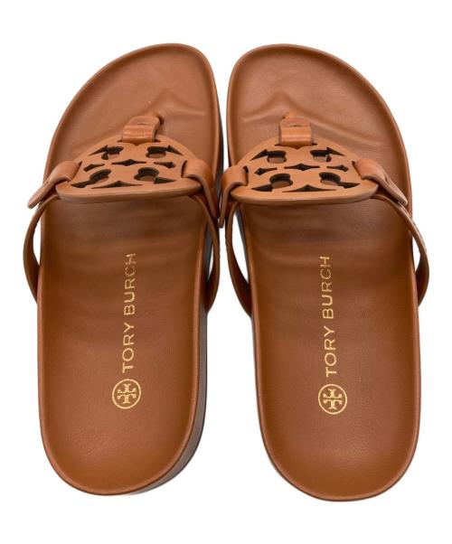 TORY BURCH（トリーバーチ）TORY BURCH (トリーバーチ) ミラークラウドサンダル ブラウン サイズ:7M 未使用品の古着・服飾アイテム