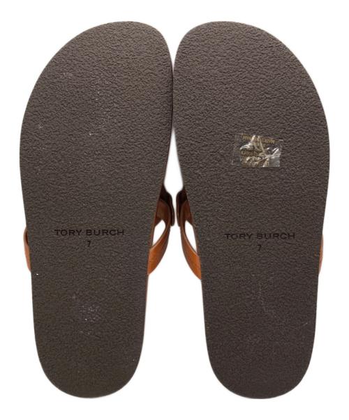 TORY BURCH（トリーバーチ）TORY BURCH (トリーバーチ) ミラークラウドサンダル ブラウン サイズ:7M 未使用品の古着・服飾アイテム