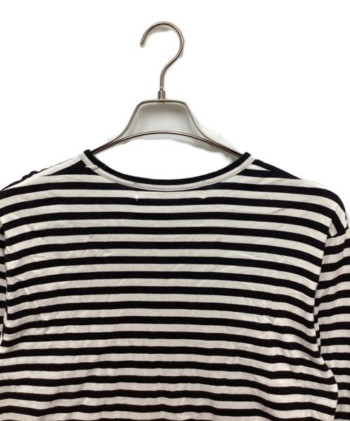 PLAY COMME des GARCONS（プレイコムデギャルソン）PLAY COMME des GARCONS (プレイ コムデギャルソン) Unisex Border Long Sleeve T-Shirt ホワイト サイズ:Mの古着・服飾アイテム
