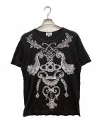 Vivienne Westwood manヴィヴィアン ウェストウッド マン）の古着「ダマスク柄オーブリントTシャツ」｜ブラック
