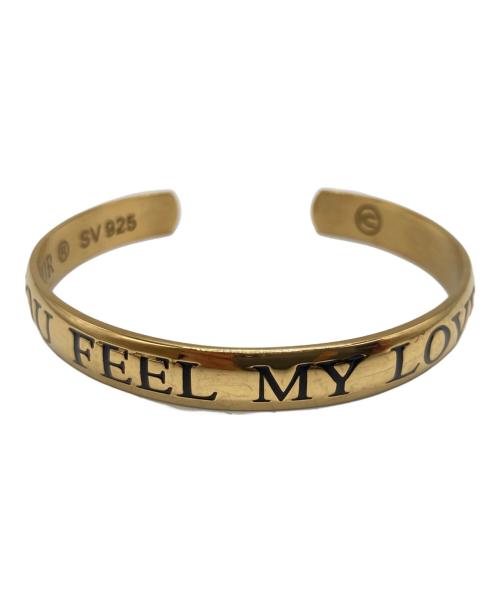 UNDERCOVER（アンダーカバー）UNDERCOVER (アンダーカバー) Hysteric Glamour (ヒステリックグラマー) メッセージバングル ゴールドの古着・服飾アイテム