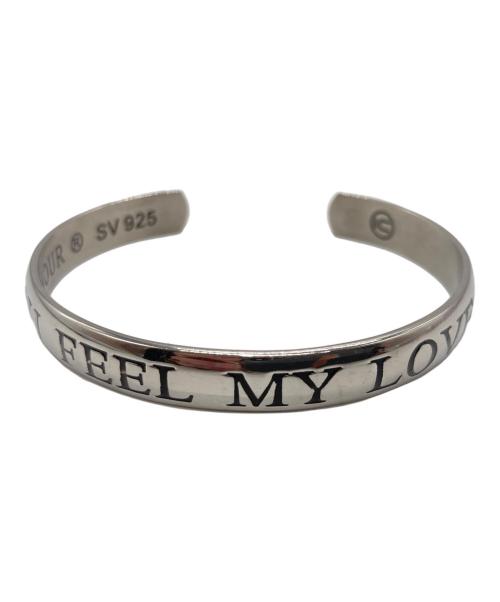 UNDERCOVER（アンダーカバー）UNDERCOVER (アンダーカバー) Hysteric Glamour (ヒステリックグラマー) メッセージバングル シルバーの古着・服飾アイテム