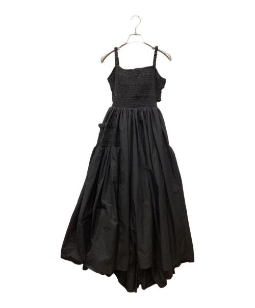 THE TOE（ザ・トゥー）THE TOE (ザ・トゥー) Gyro Gather Onepiece/ジャイロギャザーワンピース ブラック サイズ:Sの古着・服飾アイテム