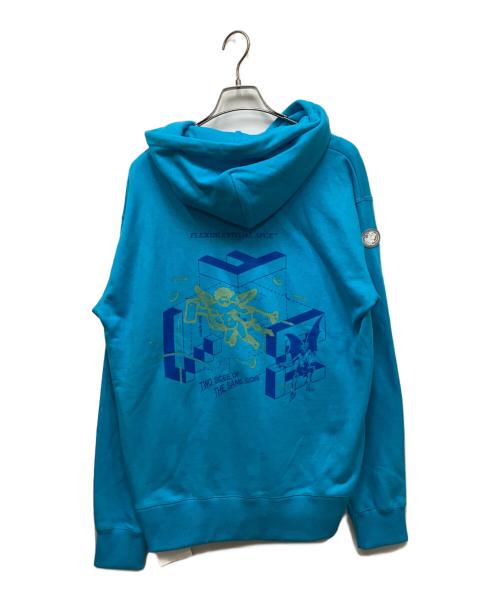 flexibleVisual SPCE（フレキシブルビジュアルスパイス）flexibleVisual SPCE (フレキシブルビジュアルスパイス) プルオーバーパーカー ブルー サイズ:Ｌの古着・服飾アイテム
