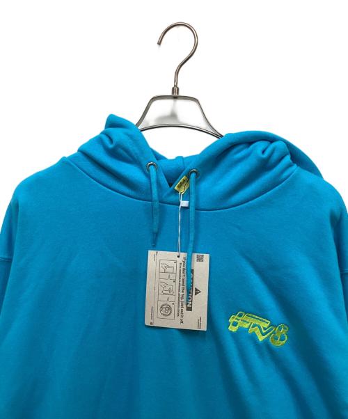 flexibleVisual SPCE（フレキシブルビジュアルスパイス）flexibleVisual SPCE (フレキシブルビジュアルスパイス) プルオーバーパーカー ブルー サイズ:Ｌの古着・服飾アイテム
