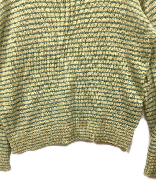 PRADA（プラダ）PRADA (プラダ) ボーダーニット イエロー サイズ:50の古着・服飾アイテム
