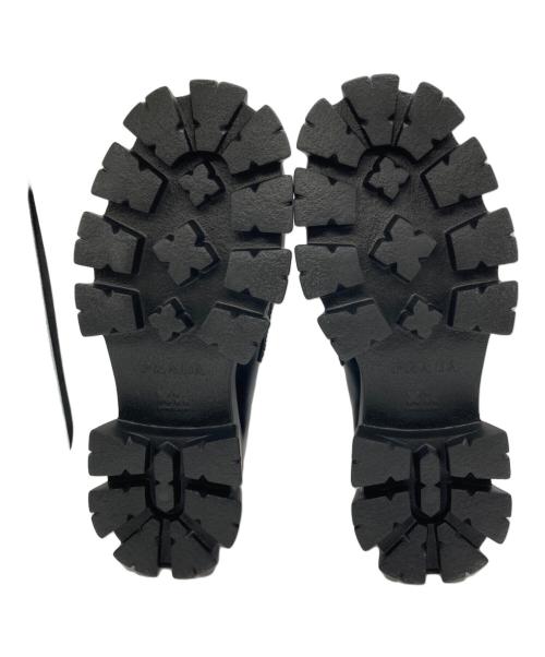 PRADA（プラダ）PRADA (プラダ) モノリスショートローファーブーツ ブラック サイズ:9 未使用品の古着・服飾アイテム