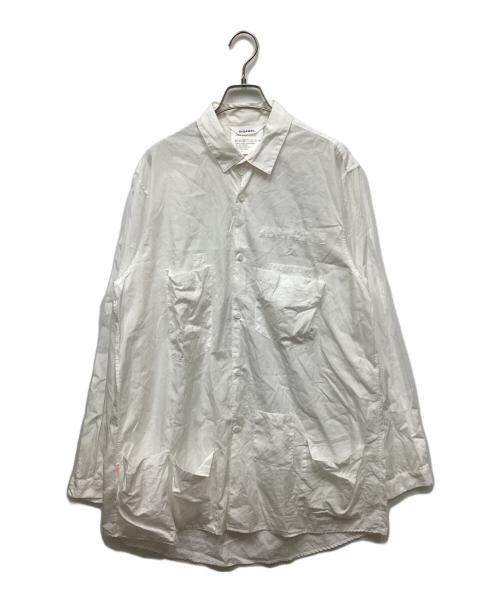 digawel（ディガウェル）digawel (ディガウェル) PORTER (ポーター) PORTER POCKET SHIRT ホワイト サイズ:3の古着・服飾アイテム
