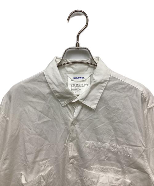 digawel（ディガウェル）digawel (ディガウェル) PORTER (ポーター) PORTER POCKET SHIRT ホワイト サイズ:3の古着・服飾アイテム