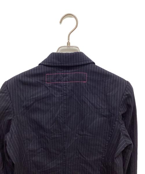 COMME des GARCONS JUNYA WATANABE MAN（コム デ ギャルソン ジュンヤ ワタナベ マン）COMME des GARCONS JUNYA WATANABE MAN (コム デ ギャルソン ジュンヤ ワタナベ マン) カットオフテーラードジャケット ネイビー サイズ:Sの古着・服飾アイテム