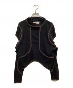 cycleサイクル）の古着「パイピングサーマルカットソー」｜ブラック