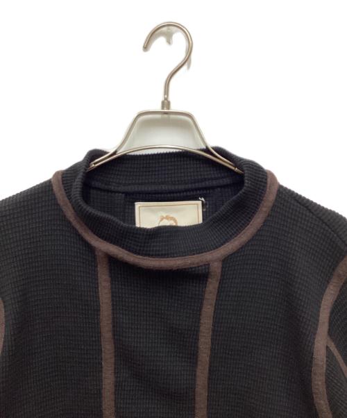 cycle（サイクル）cycle (サイクル) パイピングサーマルカットソー ブラック サイズ:FREEの古着・服飾アイテム