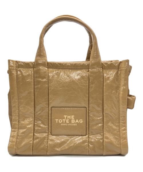 MARC JACOBS（マークジェイコブス）MARC JACOBS (マークジェイコブス) ザ シャイニー クリンクル トート バッグ ベージュの古着・服飾アイテム