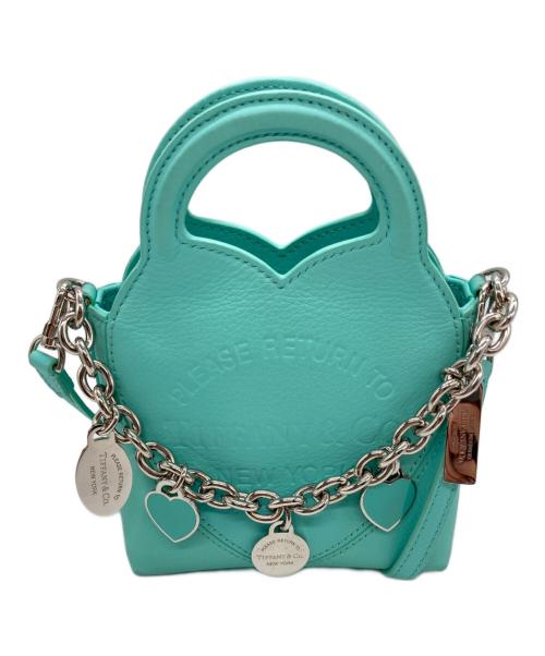 TIFFANY & Co.（ティファニー アンド コー）TIFFANY & Co. (ティファニー) リターン トゥ ティファニー マイクロチャーム トートバッグ スカイブルーの古着・服飾アイテム