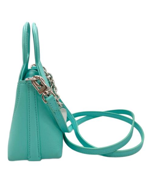 TIFFANY & Co.（ティファニー アンド コー）TIFFANY & Co. (ティファニー) リターン トゥ ティファニー マイクロチャーム トートバッグ スカイブルーの古着・服飾アイテム