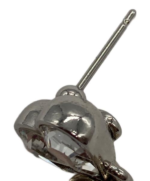 CHANEL（シャネル）CHANEL (シャネル) ココマーク×ハートラインストーンピアスの古着・服飾アイテム