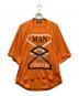 Vivienne Westwood man（ヴィヴィアン ウェストウッド マン）の古着「オーブプリント変形Tシャツ」｜オレンジ