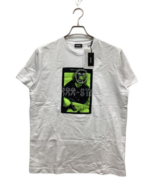 DIESEL（ディーゼル）DIESEL (ディーゼル) プリントTシャツ ホワイト サイズ:Lの古着・服飾アイテム