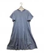YORIヨリ）の古着「半袖ワンピース/ハンソデワンピース」｜ブルー