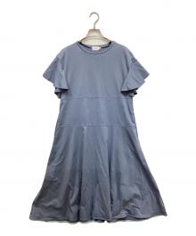 YORI（ヨリ）の古着「半袖ワンピース/ハンソデワンピース」｜ブルー