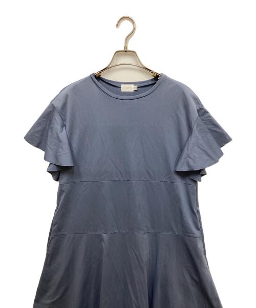 YORI（ヨリ）YORI (ヨリ) 半袖ワンピース/ハンソデワンピース ブルー サイズ:FREEの古着・服飾アイテム