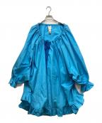 patouパトゥ）の古着「ポリエステルフリルワンピース」｜ブルー