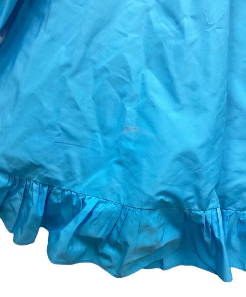 patou（パトゥ）patou (パトゥ) ポリエステルフリルワンピース ブルー サイズ:34の古着・服飾アイテム