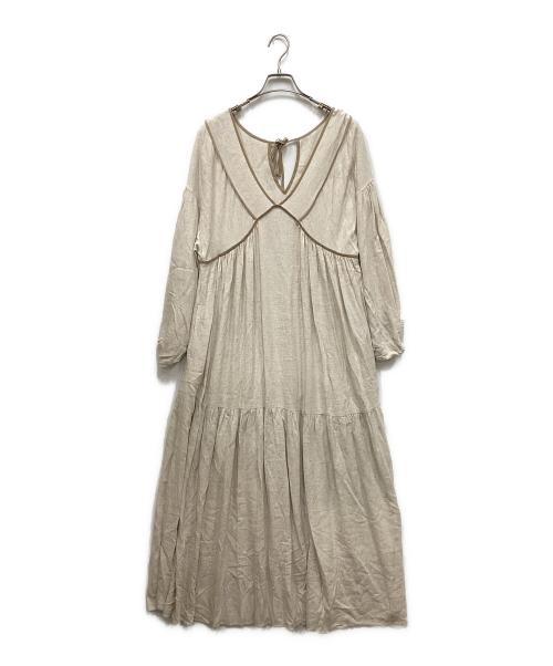 ETRE TOKYO（エトレトウキョウ）ETRE TOKYO (エトレトウキョウ) リネンボリュームマキシドレス アイボリー サイズ:FREEの古着・服飾アイテム