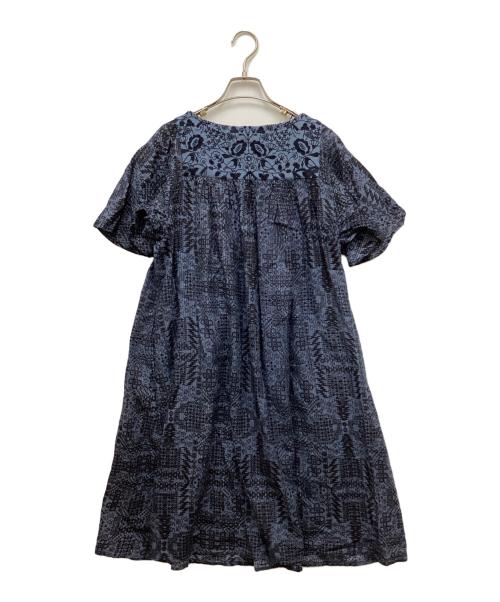 Marble SUD（マーブルシュッド）Marble SUD (マーブルシュッド) 半袖刺繍ワンピース/ハンソデシシュウワンピース ブルー サイズ:FREEの古着・服飾アイテム