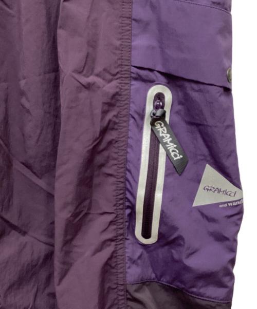 GRAMICCI（グラミチ）GRAMICCI (グラミチ) and wander (アンドワンダー) PATCHWORK WIND PANT/パッチワークワイドパンツ パープル サイズ:M 未使用品の古着・服飾アイテム