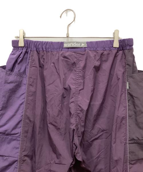 GRAMICCI（グラミチ）GRAMICCI (グラミチ) and wander (アンドワンダー) PATCHWORK WIND PANT/パッチワークワイドパンツ パープル サイズ:M 未使用品の古着・服飾アイテム