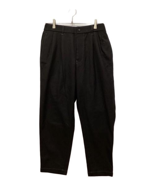 and wander（アンドワンダー）and wander (アンドワンダー) serge tapered pants/サージテーパードパンツ ブラック サイズ:4の古着・服飾アイテム