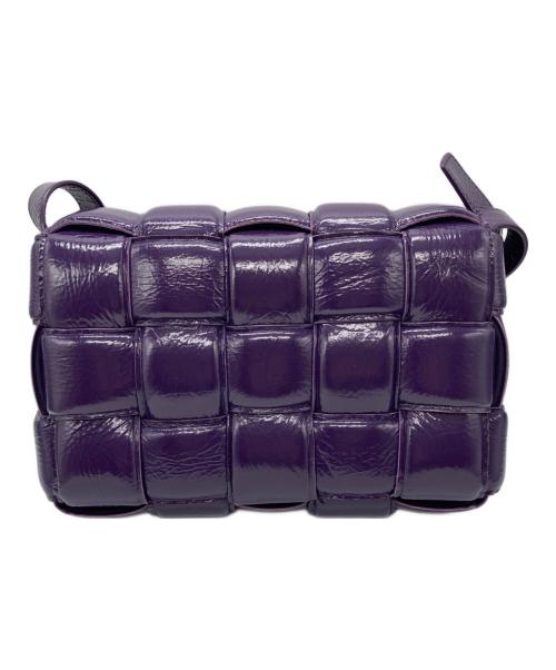 BOTTEGA VENETA（ボッテガベネタ）BOTTEGA VENETA (ボッテガベネタ) PADDED CASSETTE SHOLDER BAG パープルの古着・服飾アイテム