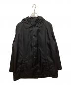 PRADAプラダ）の古着「フーデッドコート」｜ブラック