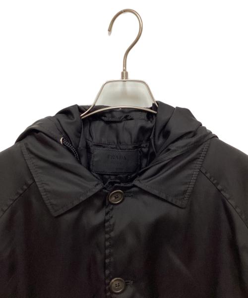 PRADA（プラダ）PRADA (プラダ) フーデッドコート ブラック サイズ:Sの古着・服飾アイテム