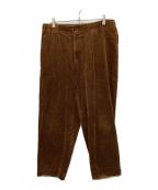 ATONエイトン）の古着「コーデュロイパンツ」｜ブラウン