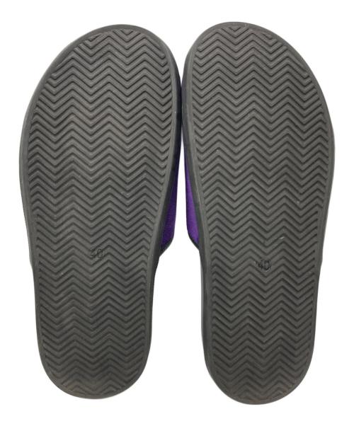 Needles（ニードルズ）Needles (ニードルズ) BIT TASSEL VELVET SLIP-IN/ビットタッセルベルベットスリップイン パープル サイズ:40の古着・服飾アイテム
