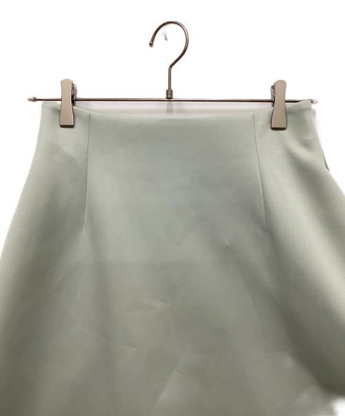 ebure（エブール）ebure (エブール) ダブルラッセルフレアスカート グリーン サイズ:38の古着・服飾アイテム